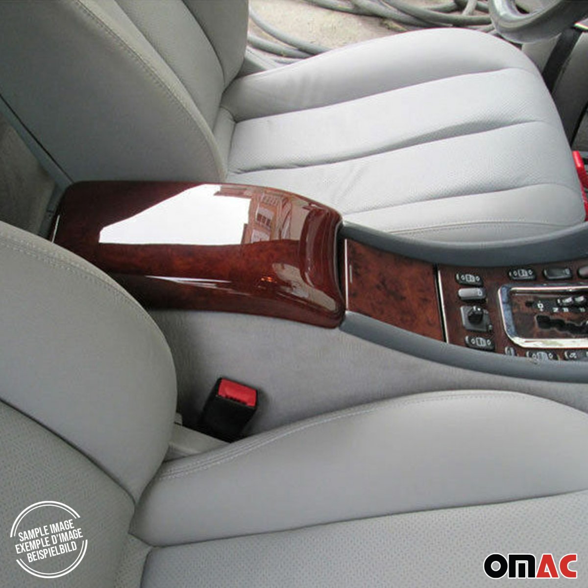 Mercedes CLK W208 Armrest Box Lid - Omac - Walnut - '98-'03